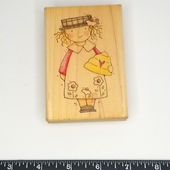 Image Tree by EK Success "Vine Frame" And "Honey Girl" Wooden Rubber Stamps Set - Picture 2 of 5